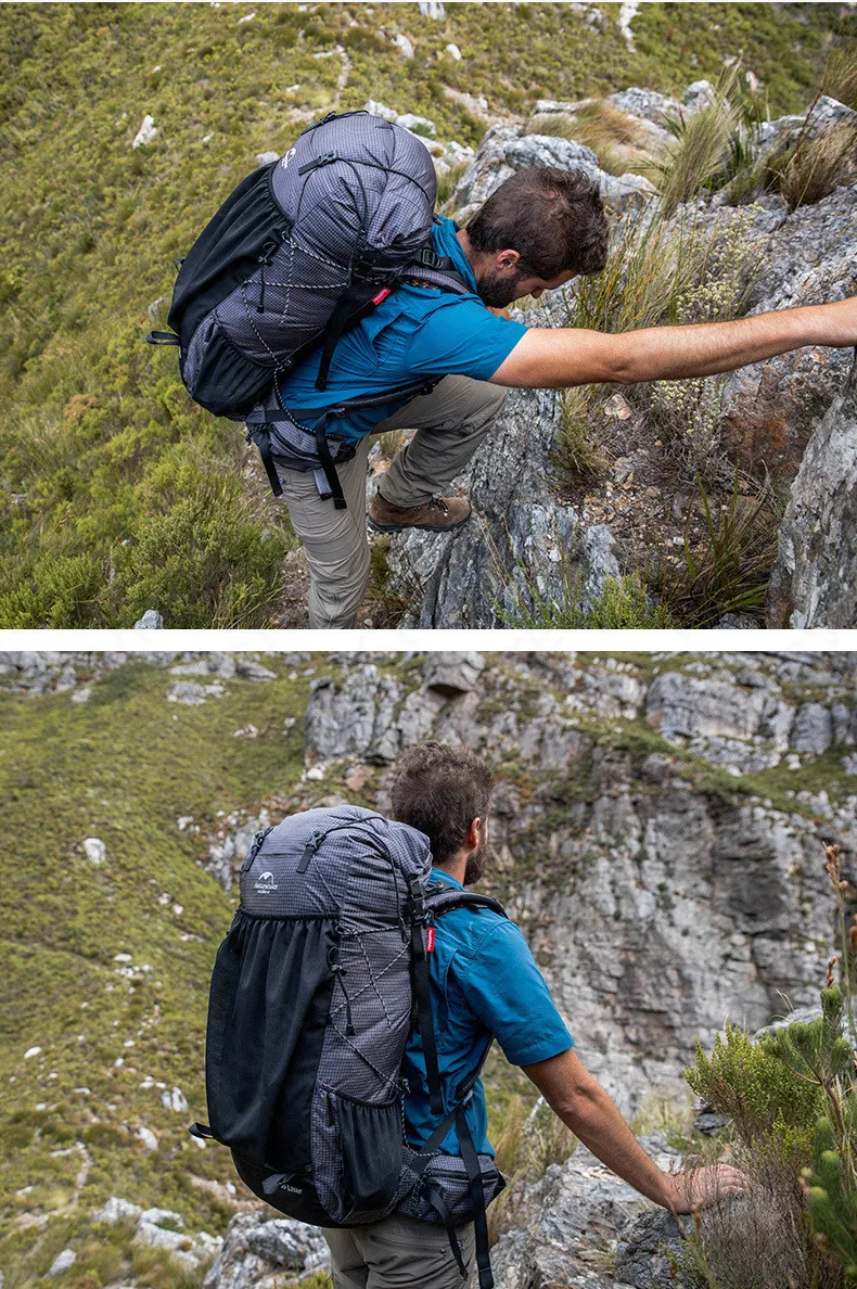 Naturehike Outdoor Mountaining Backpack Waterproof High Capacity Sports Climbing Ultralight Hiking Travel Bag With Rain Cover