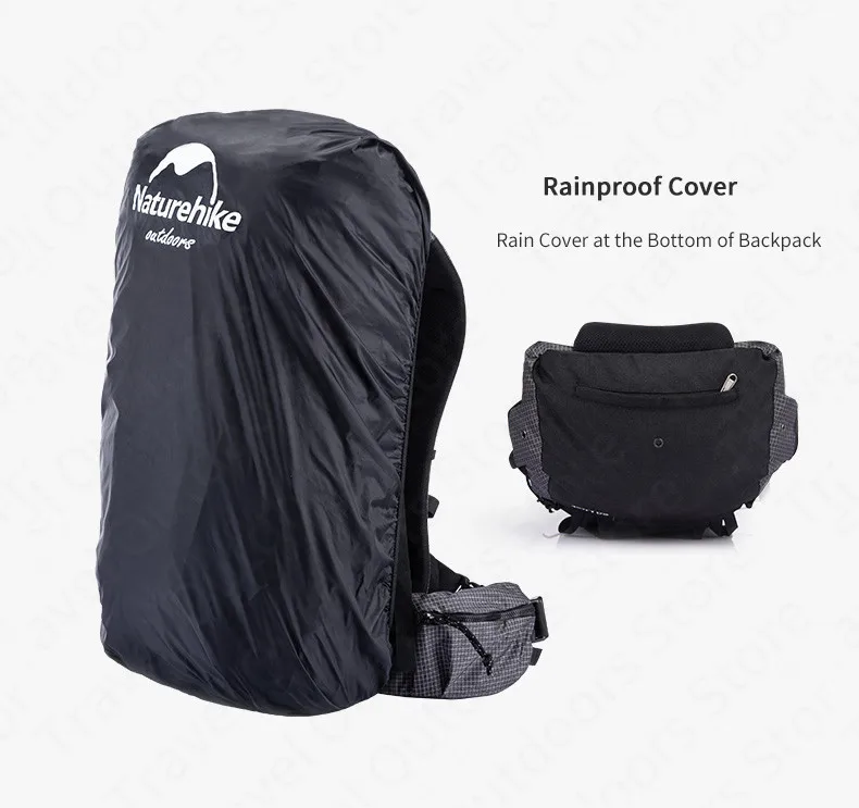 Naturehike Outdoor Mountaining Backpack Waterproof High Capacity Sports Climbing Ultralight Hiking Travel Bag With Rain Cover