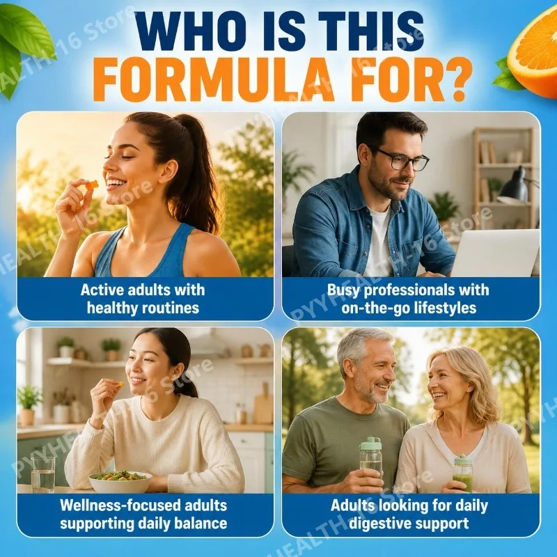 Docteat Healthy Formula Fiber Gummies 5G Fiber Per Serving, Orange & Apple Flavor for Digestive Health & Regularity, 60 Gummies