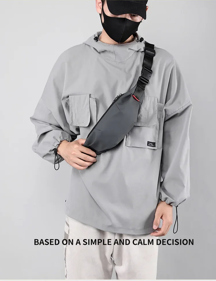 Men Waist Bag Young College Students Travel Men Crossbody Bag Male Belt Bag Waterproof Fashion Chest Bags Мужская Сумка Поясная