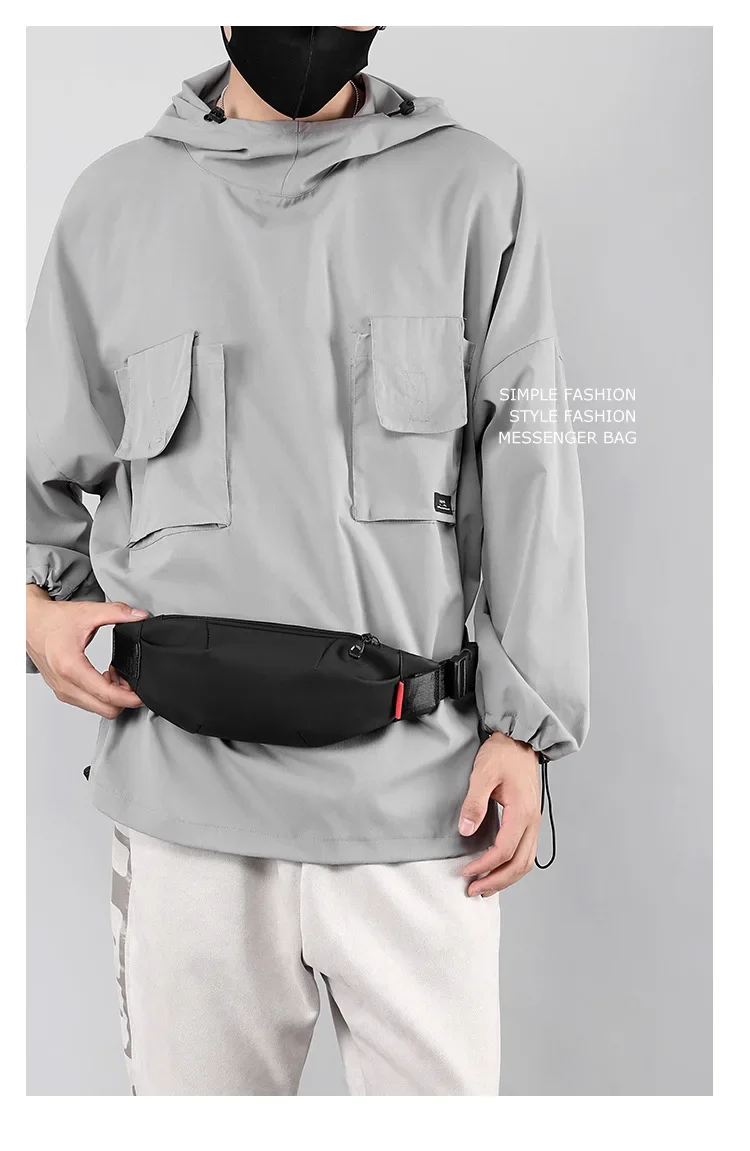 Men Waist Bag Young College Students Travel Men Crossbody Bag Male Belt Bag Waterproof Fashion Chest Bags Мужская Сумка Поясная