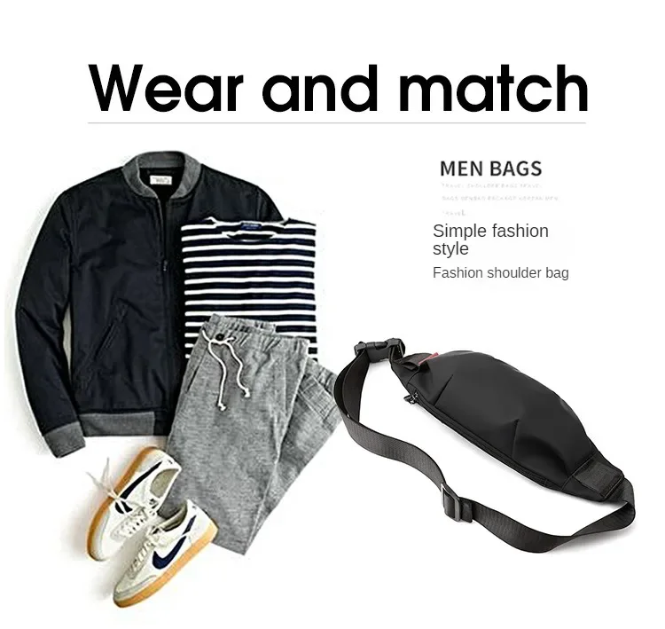 Men Waist Bag Young College Students Travel Men Crossbody Bag Male Belt Bag Waterproof Fashion Chest Bags Мужская Сумка Поясная