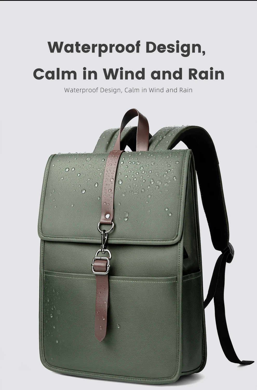 HK Multifunctional High-Quality Backpack Waterproof Oxford Cloth Large-Capacity Schoolbag 15.6-inch Laptop Bag with USB Charging