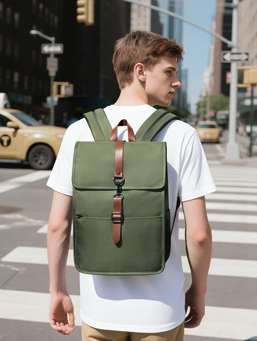 HK Multifunctional High-Quality Backpack Waterproof Oxford Cloth Large-Capacity Schoolbag 15.6-inch Laptop Bag with USB Charging