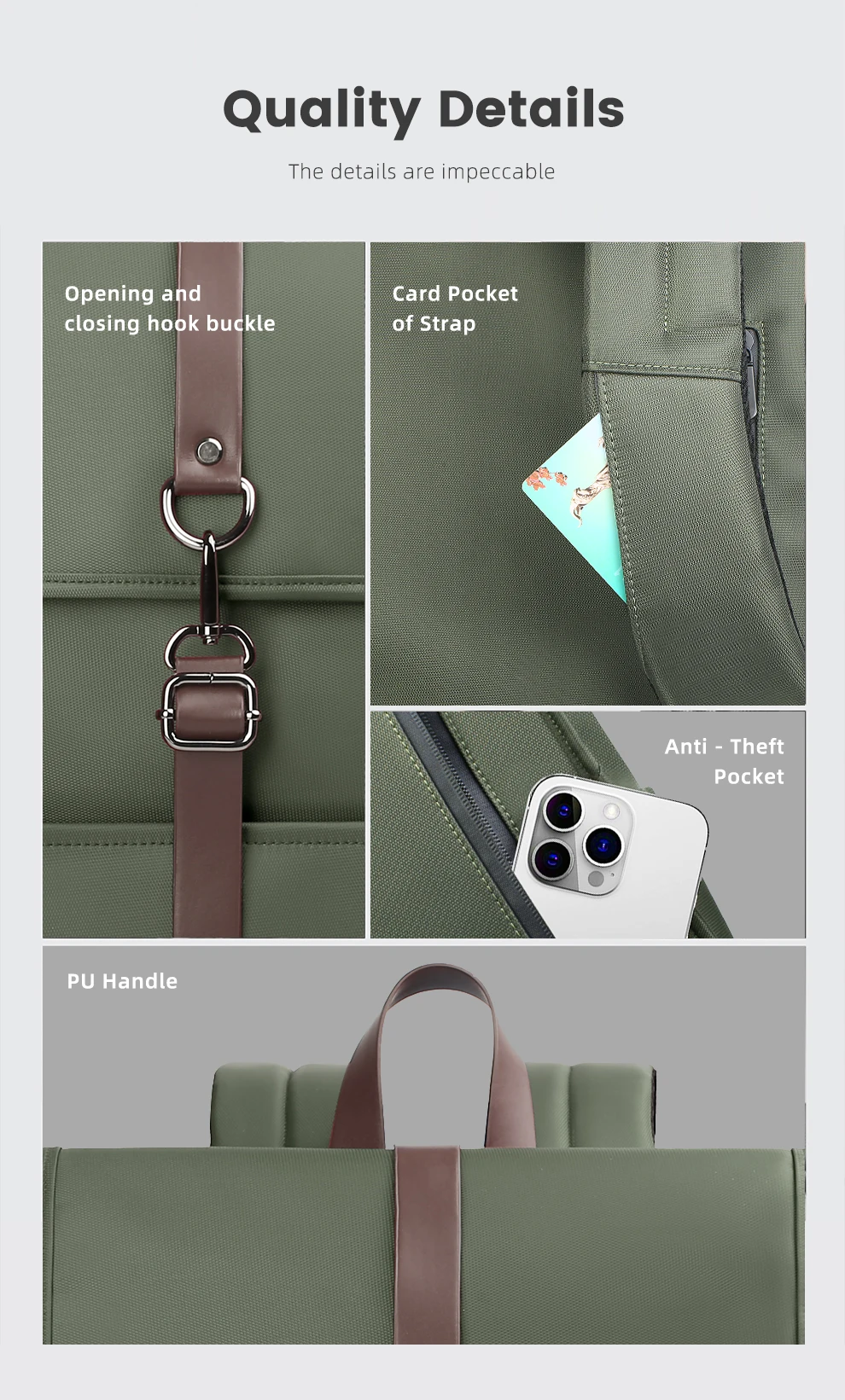 HK Multifunctional High-Quality Backpack Waterproof Oxford Cloth Large-Capacity Schoolbag 15.6-inch Laptop Bag with USB Charging