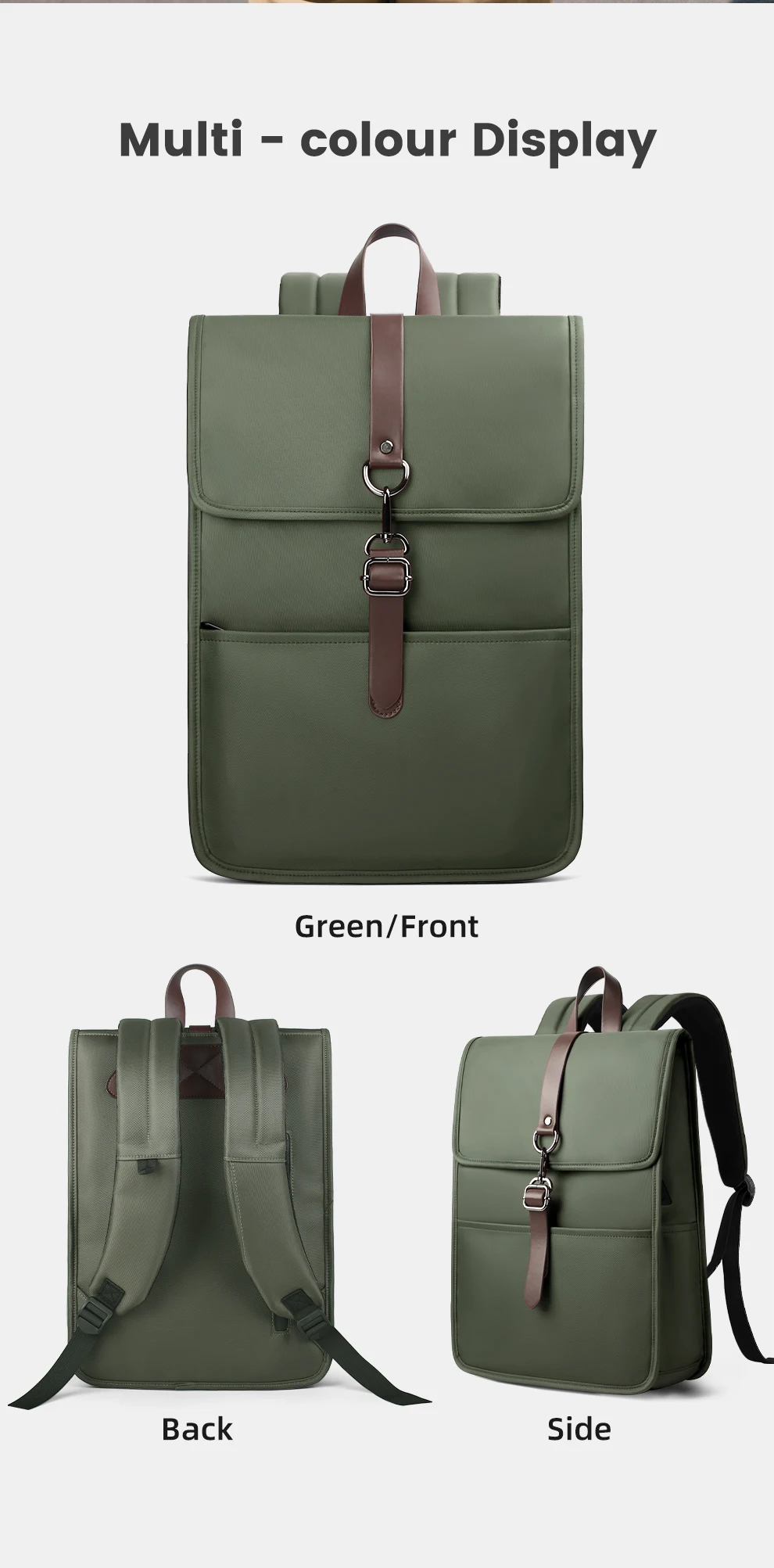 HK Multifunctional High-Quality Backpack Waterproof Oxford Cloth Large-Capacity Schoolbag 15.6-inch Laptop Bag with USB Charging