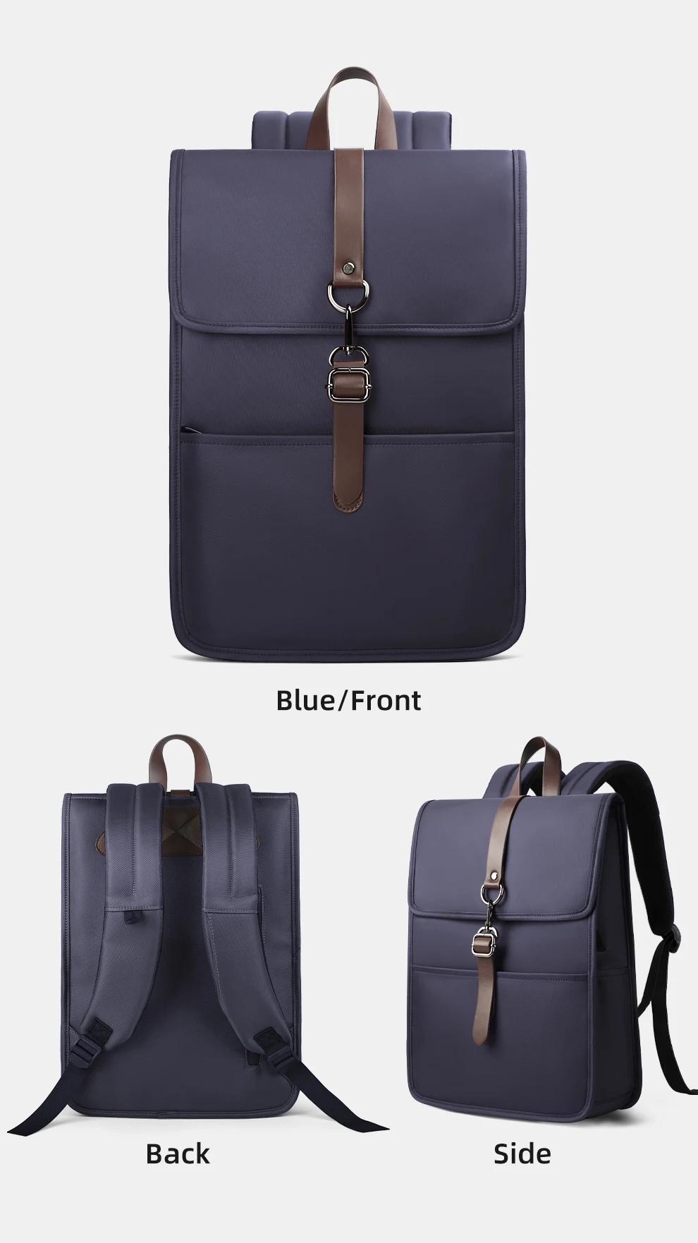HK Multifunctional High-Quality Backpack Waterproof Oxford Cloth Large-Capacity Schoolbag 15.6-inch Laptop Bag with USB Charging