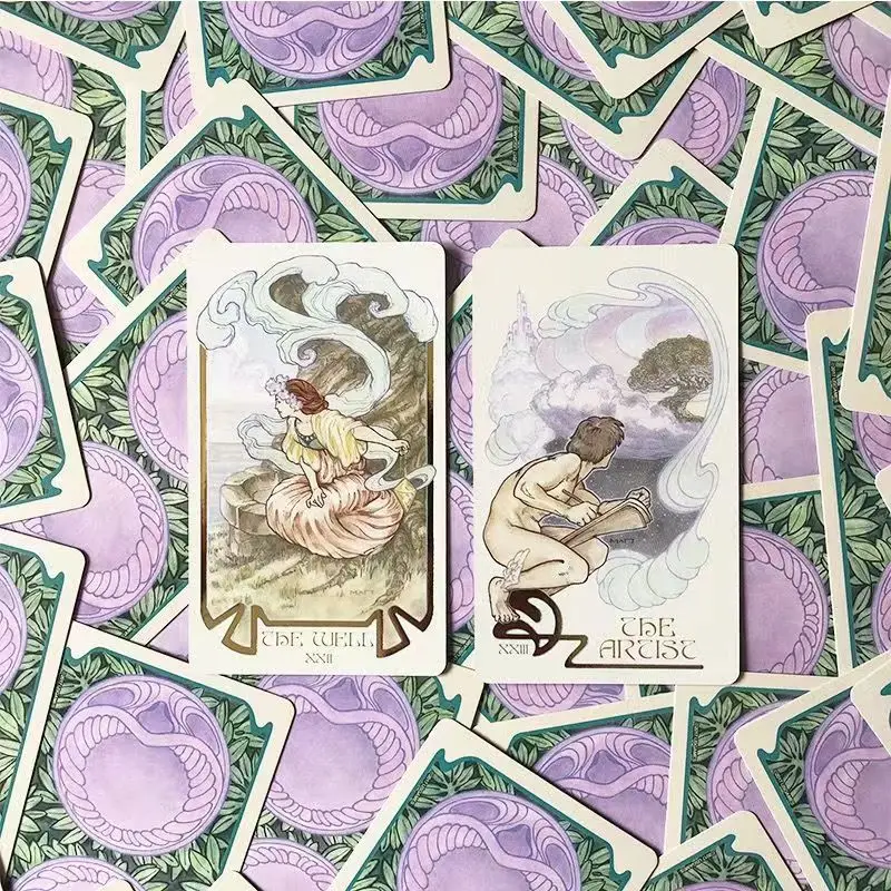 Classic Ethereal Visions Illuminated Tarot The Rider Tarot Deck Cards for Beginners Divination Edition Borad Playing Game