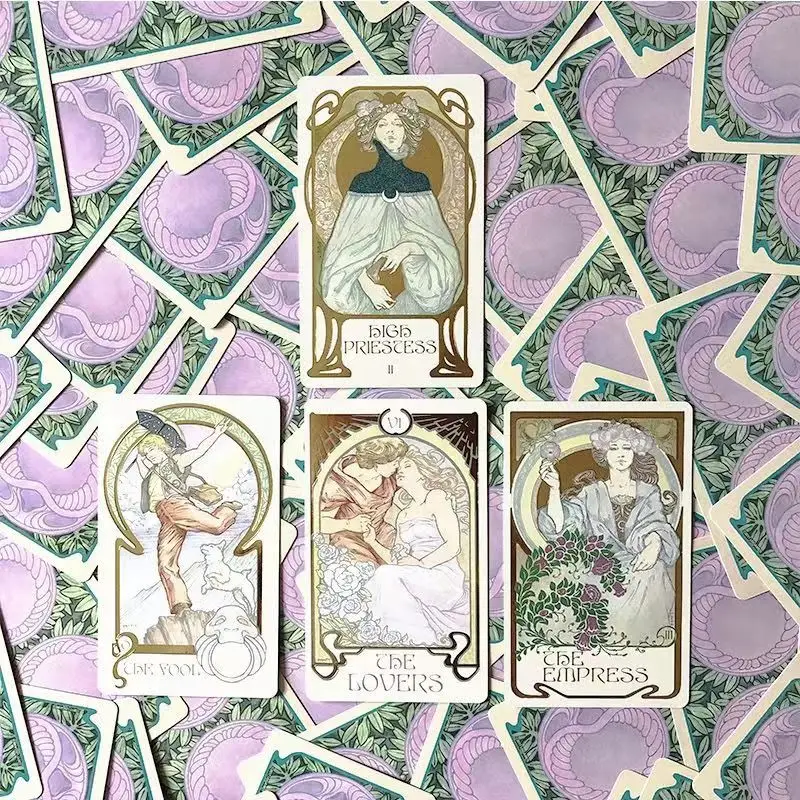 Classic Ethereal Visions Illuminated Tarot The Rider Tarot Deck Cards for Beginners Divination Edition Borad Playing Game