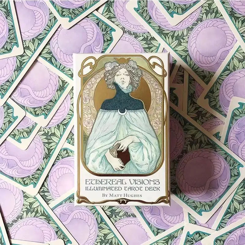 Classic Ethereal Visions Illuminated Tarot The Rider Tarot Deck Cards for Beginners Divination Edition Borad Playing Game