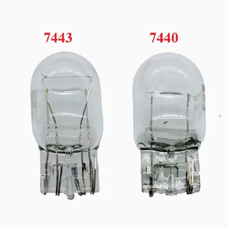 T20 W21W 582 7440 T20 W21/5W 580 7443 21/5W Sidelight Car Bulb Halogen Lamp Warm White Blue Red Warning Light Turning Auto Bulb