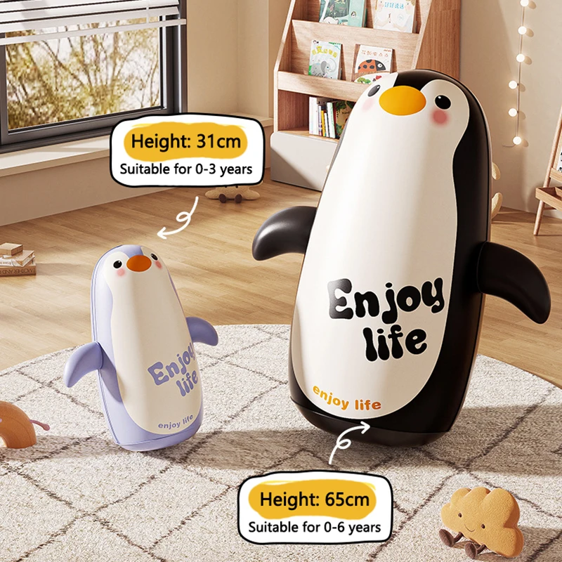Kids Boxing Training Wobbler Inflatable Toys Panda Punching Bag Tumbler Indoor Outdoor Bop Bag Party Games Sport Toys Kids Gift