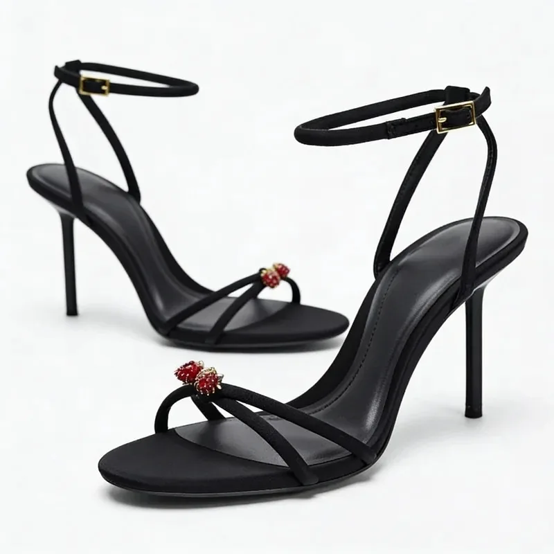 Sexy Brand Thin High Heels Women Summer New Fashion Designer Sandals Ladies Pumps Ankle Strap Elegant Banquet Party Shoes Female