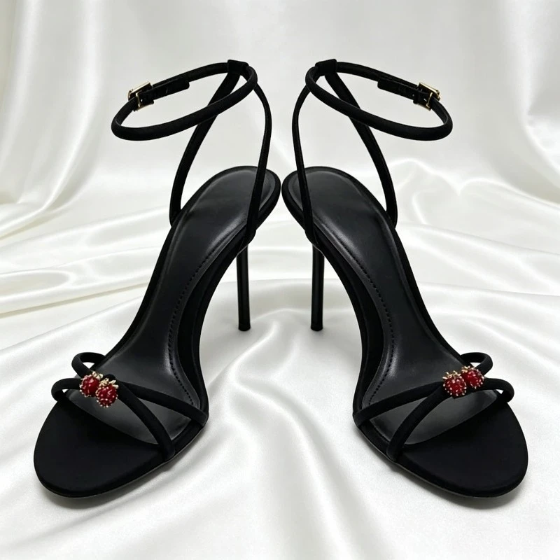 Sexy Brand Thin High Heels Women Summer New Fashion Designer Sandals Ladies Pumps Ankle Strap Elegant Banquet Party Shoes Female