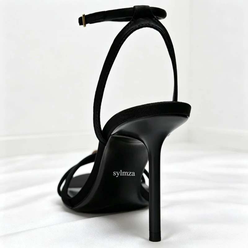 Sexy Brand Thin High Heels Women Summer New Fashion Designer Sandals Ladies Pumps Ankle Strap Elegant Banquet Party Shoes Female