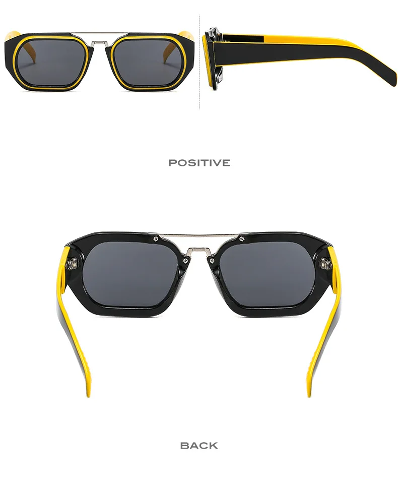 Personalized Steampunk Sunglasses Men Women Luxury Brand Designer Glasses Hip-hop Square Vintage Punk Sun Glasses Female