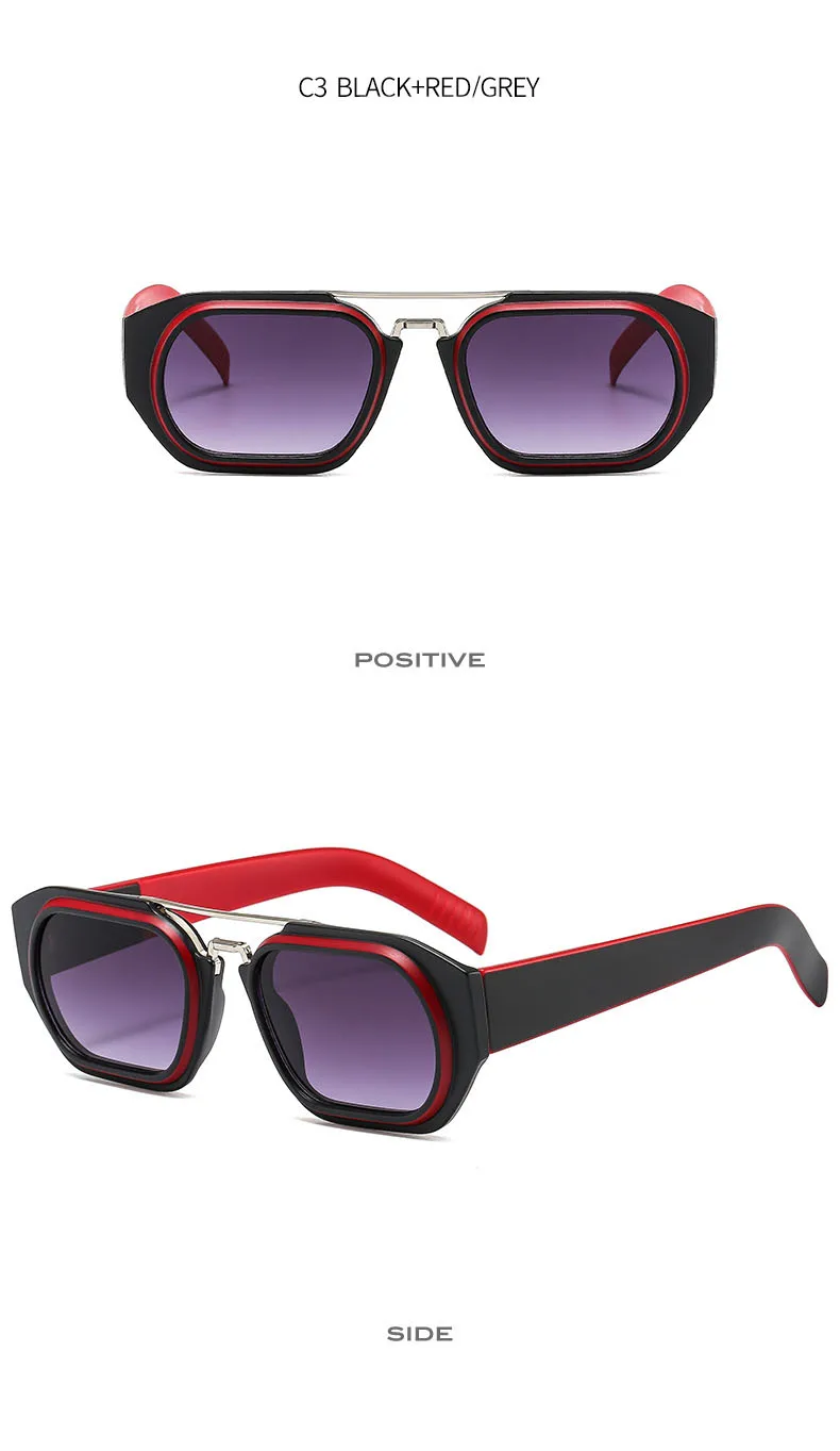 Personalized Steampunk Sunglasses Men Women Luxury Brand Designer Glasses Hip-hop Square Vintage Punk Sun Glasses Female