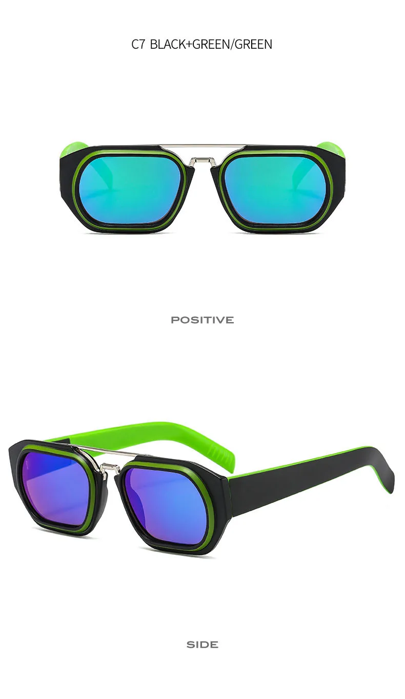 Personalized Steampunk Sunglasses Men Women Luxury Brand Designer Glasses Hip-hop Square Vintage Punk Sun Glasses Female