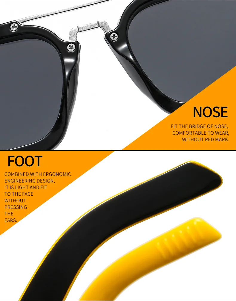 Personalized Steampunk Sunglasses Men Women Luxury Brand Designer Glasses Hip-hop Square Vintage Punk Sun Glasses Female