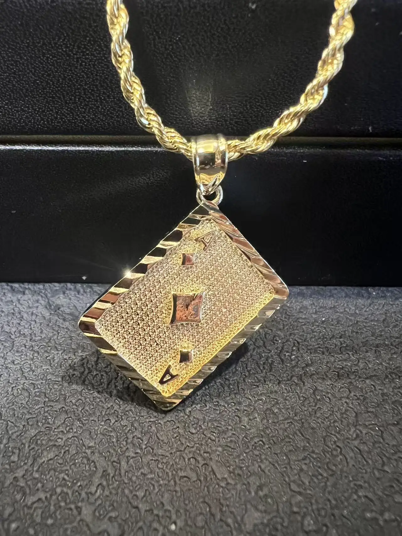 18K Gold Plated Betty Boop Necklace Poker Butterfly Pendant Necklace