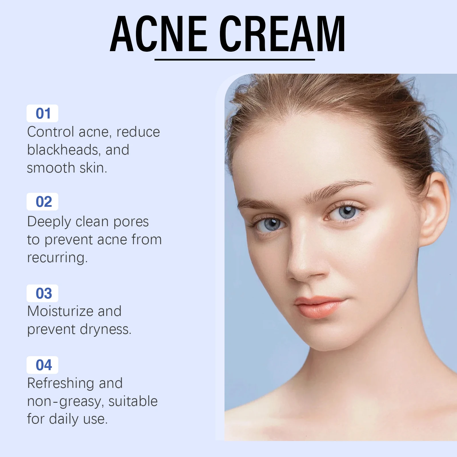20/40/60g Anti Acne Cream Oil Control Repair Pimple Spot Remove Acne Mark Cleaning Refreshing Moisturizer Skin Pore Shrink Cream