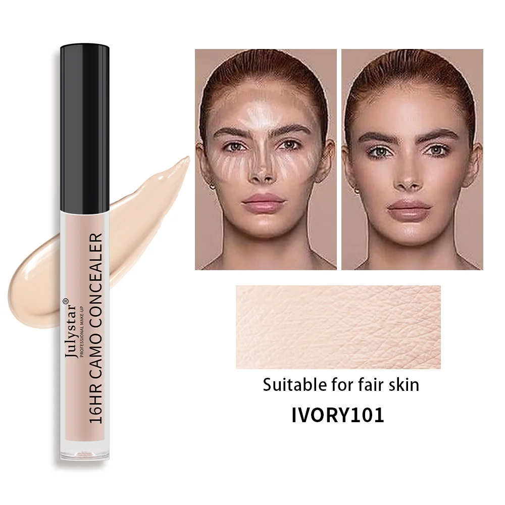 Concealer Liquid Cream Long‑last Cover Freckles Dark Circles Acne Marks Brighten Tear Trough Face Concealing Makeup Cosmetics