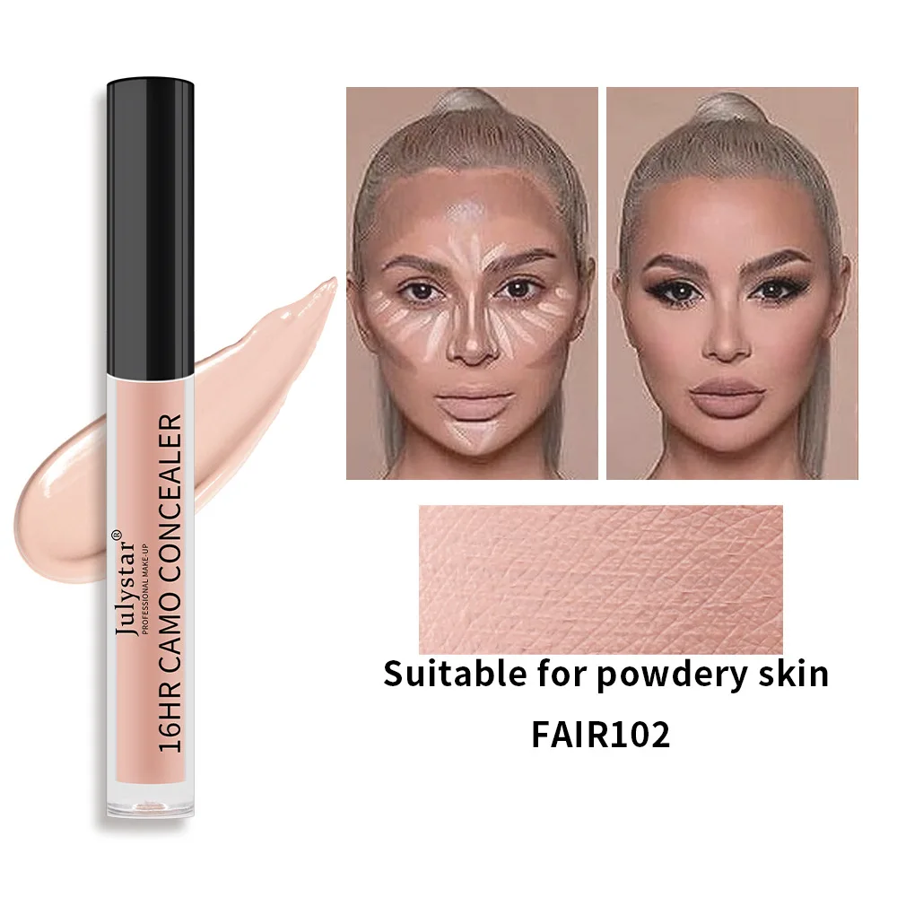 Concealer Liquid Cream Long‑last Cover Freckles Dark Circles Acne Marks Brighten Tear Trough Face Concealing Makeup Cosmetics