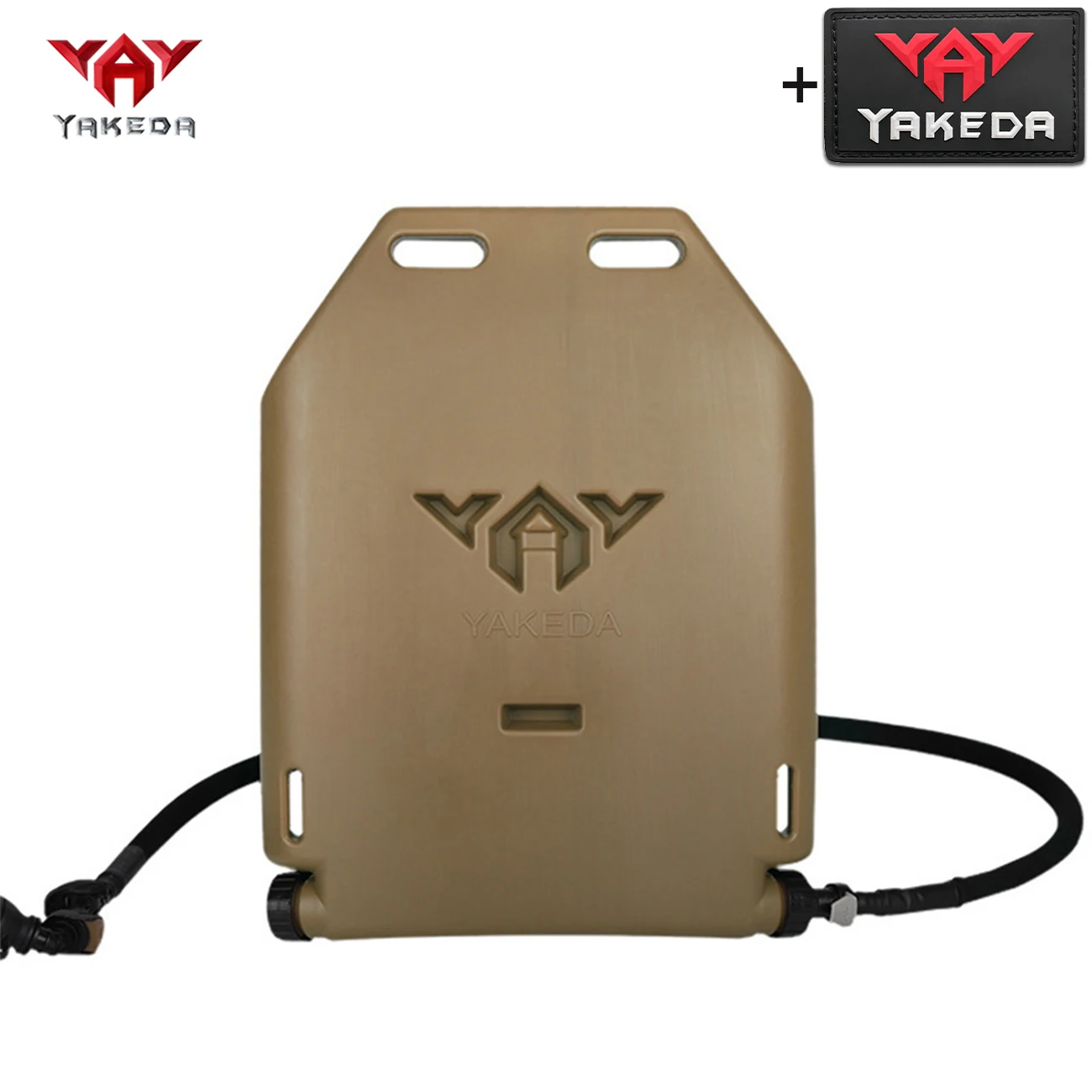 YAKEDA Hunting Vest 1.75L Integrated Water Bag Insert Board with Water Delivery Hose Made of Hard and Lightweight Material