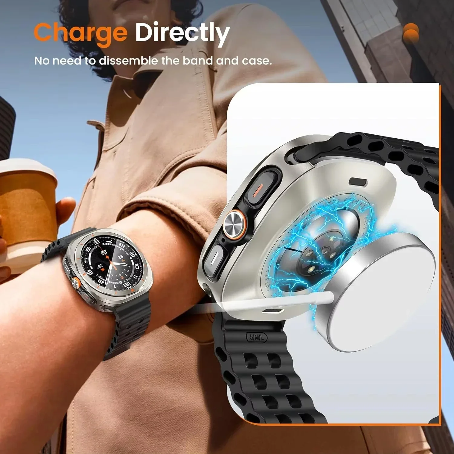 Aluminium Alloy Metal Case For Samsung Galaxy Watch Ultra 2 2025 47mm Screen Protector Cover for Samsung Galaxy Ultra 2 7 47mm