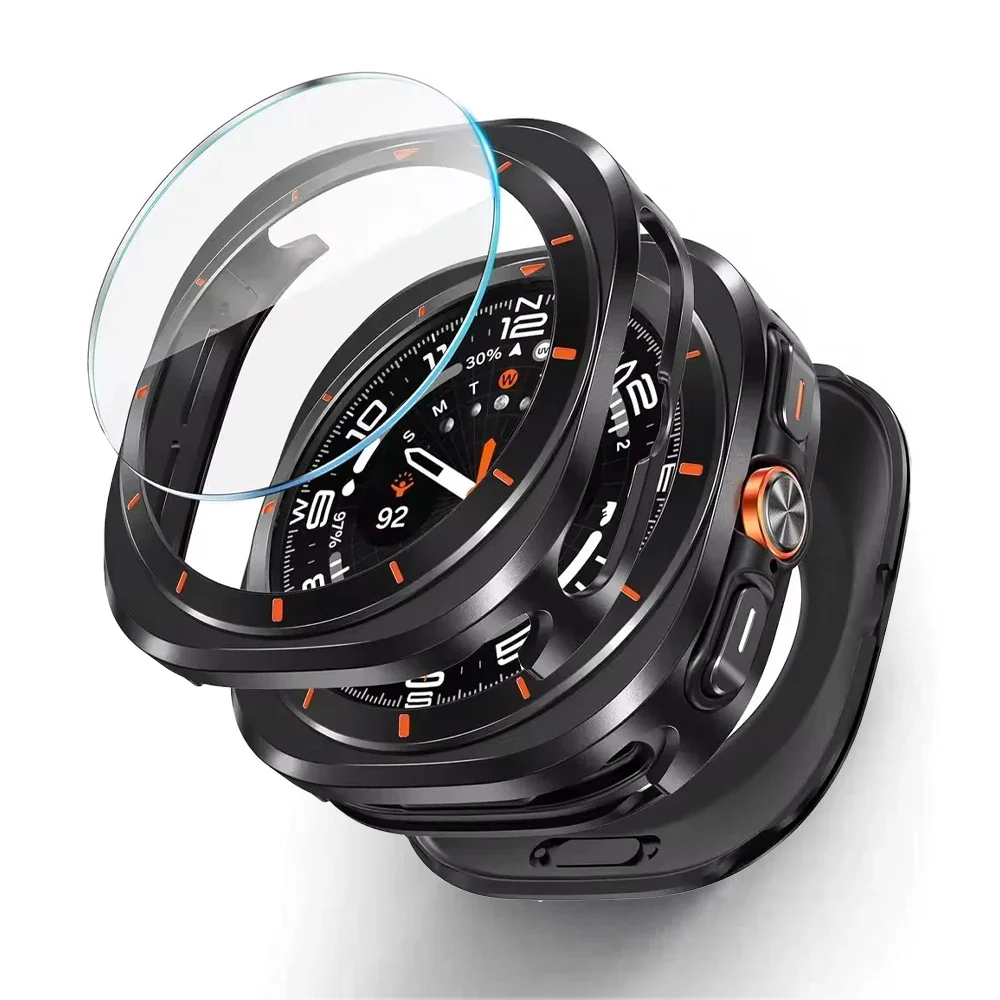 Aluminium Alloy Metal Case For Samsung Galaxy Watch Ultra 2 2025 47mm Screen Protector Cover for Samsung Galaxy Ultra 2 7 47mm