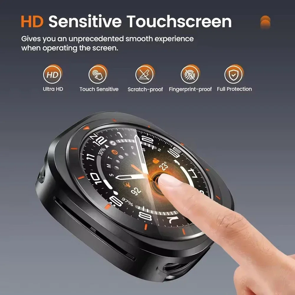 Aluminium Alloy Metal Case For Samsung Galaxy Watch Ultra 2 2025 47mm Screen Protector Cover for Samsung Galaxy Ultra 2 7 47mm
