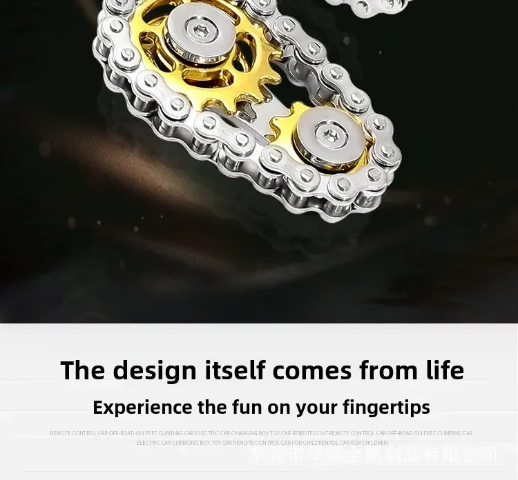 Sprockets Flywheel Fingertip Gyro Fidget Spinner Antistress Anxiety Metal Bike Chains Spinner Fidget Toys for Adult Kids