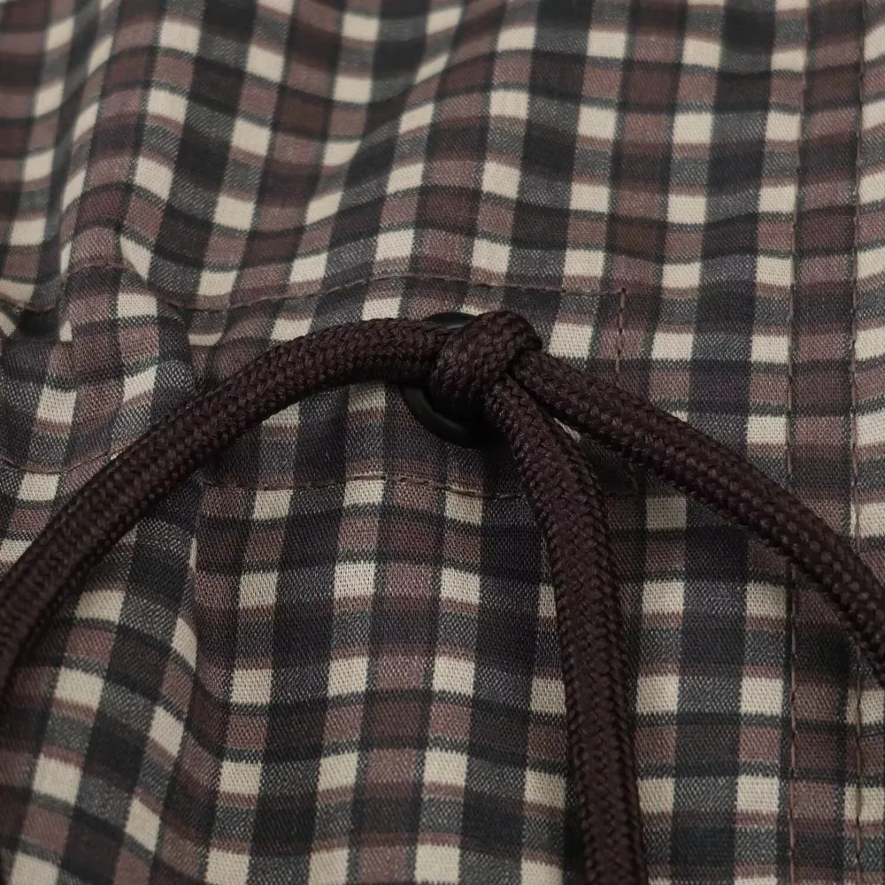 Minimalist Autumn Winter Jacket Women Coat Plaid Hooded Windbreaker Drawstring Waist Loose Mid Casual Outerwear Jacket Female
