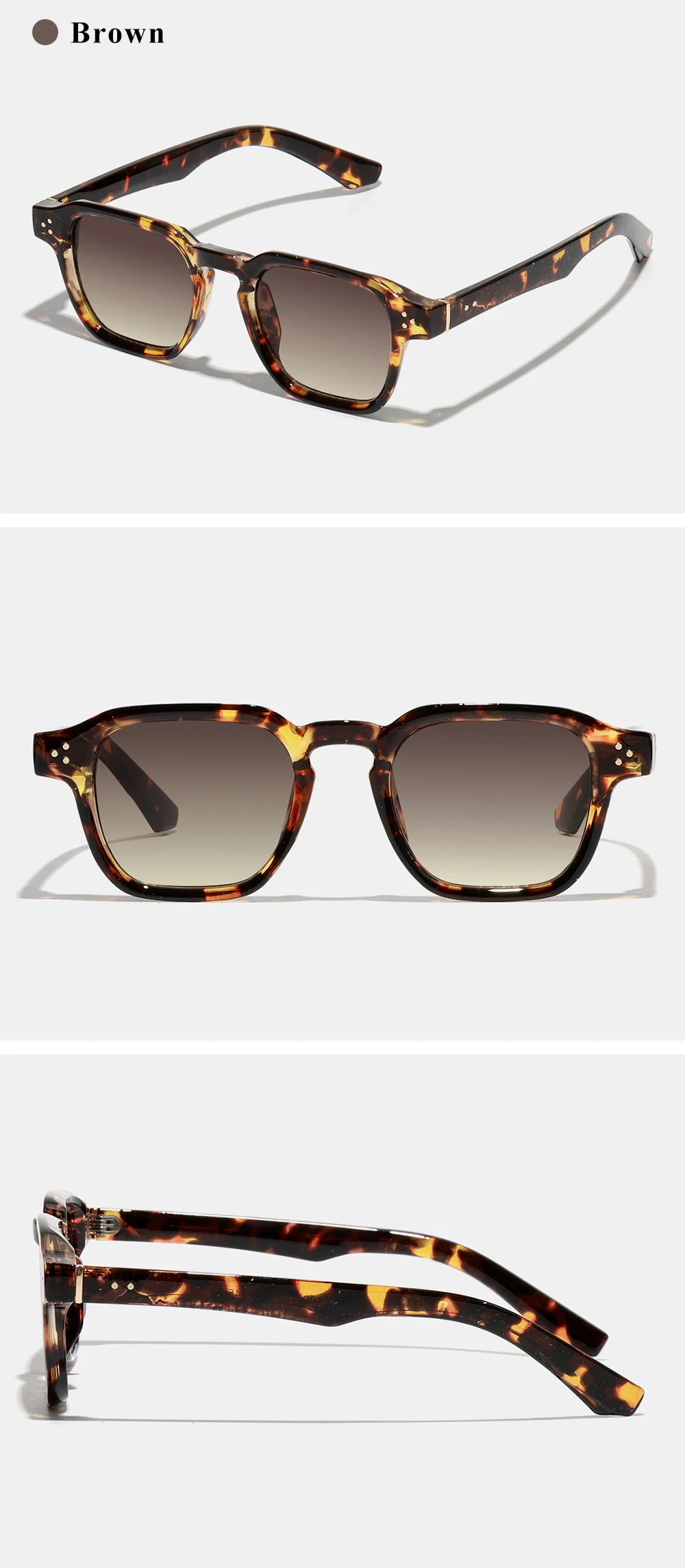 Ruiao 2026 Retro Round Sunglasses Unisex Designer Luxury Vintage Shades Eyewear for Small Faces Fashionable Sun Glasses
