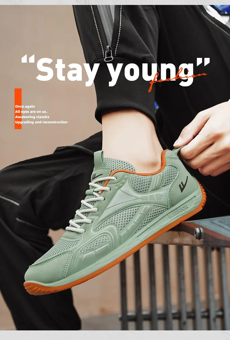 warrior sports shoes men's 2026 new breathable Comfortable casual shoes Fashionable and versatile shoes without shoe box