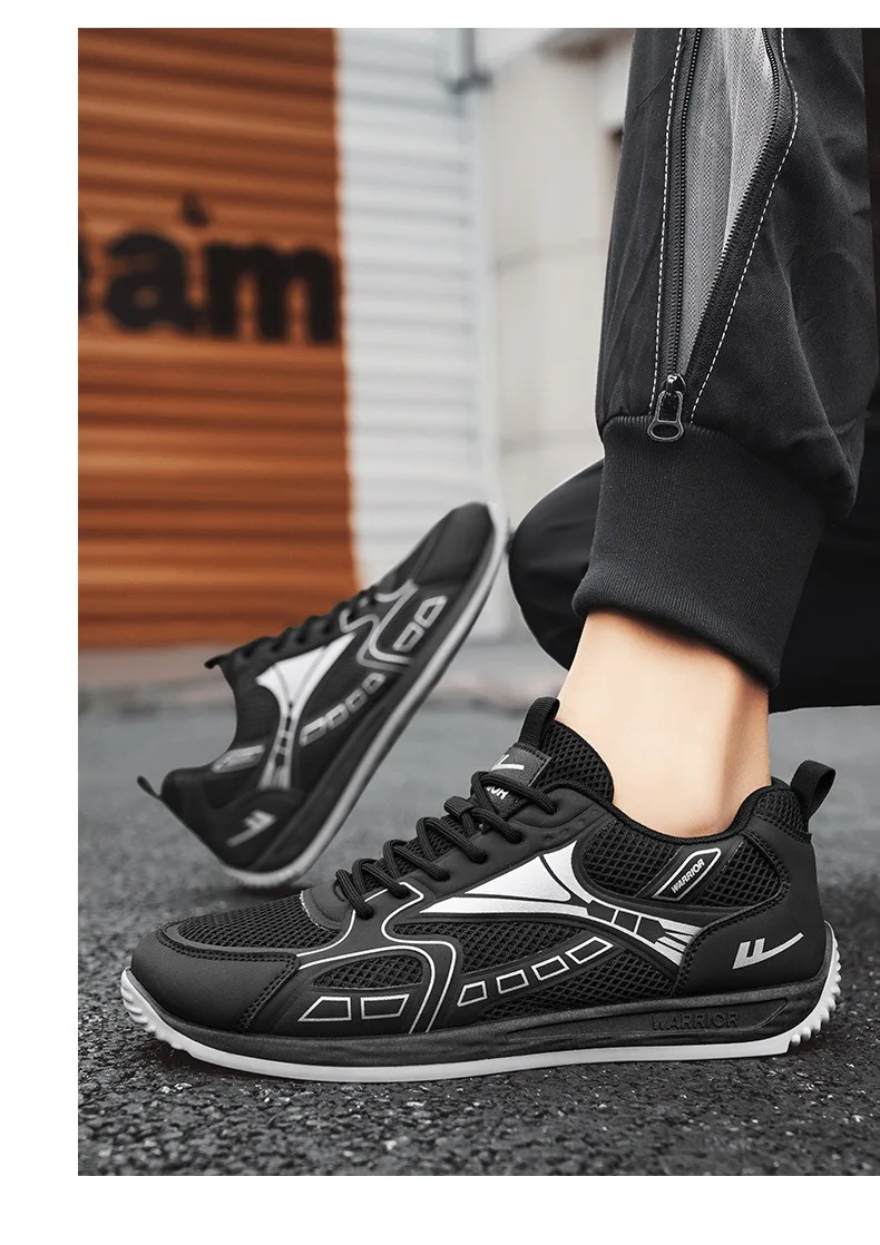 warrior sports shoes men's 2026 new breathable Comfortable casual shoes Fashionable and versatile shoes without shoe box