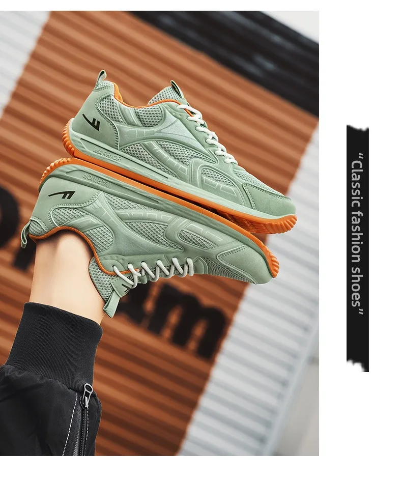 warrior sports shoes men's 2026 new breathable Comfortable casual shoes Fashionable and versatile shoes without shoe box