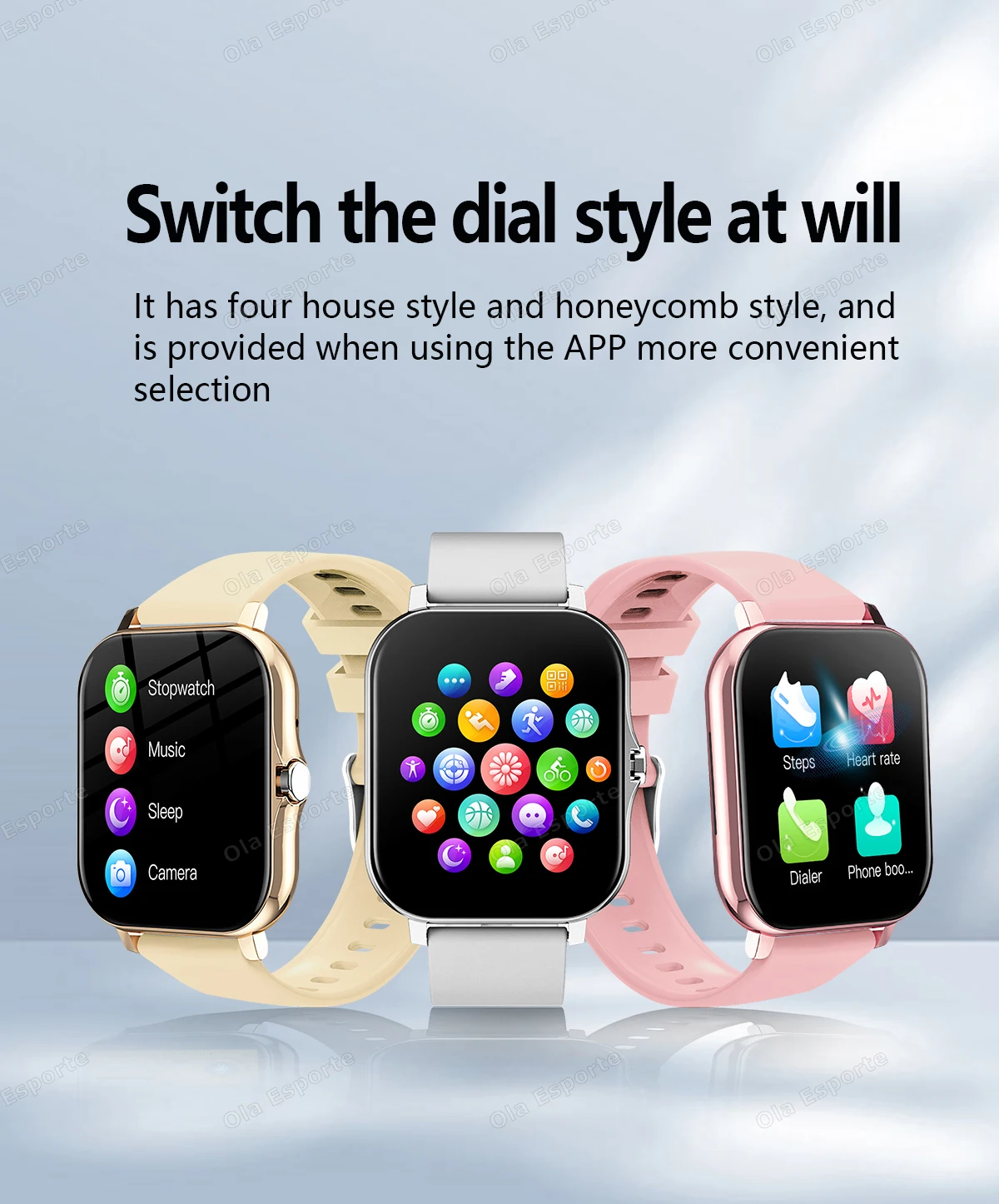 New 1.83-inch Smartwatch Call Notifications Sleep Monitoring Activity Tracking Smart Watch Compatible with Android and iOS Ht30
