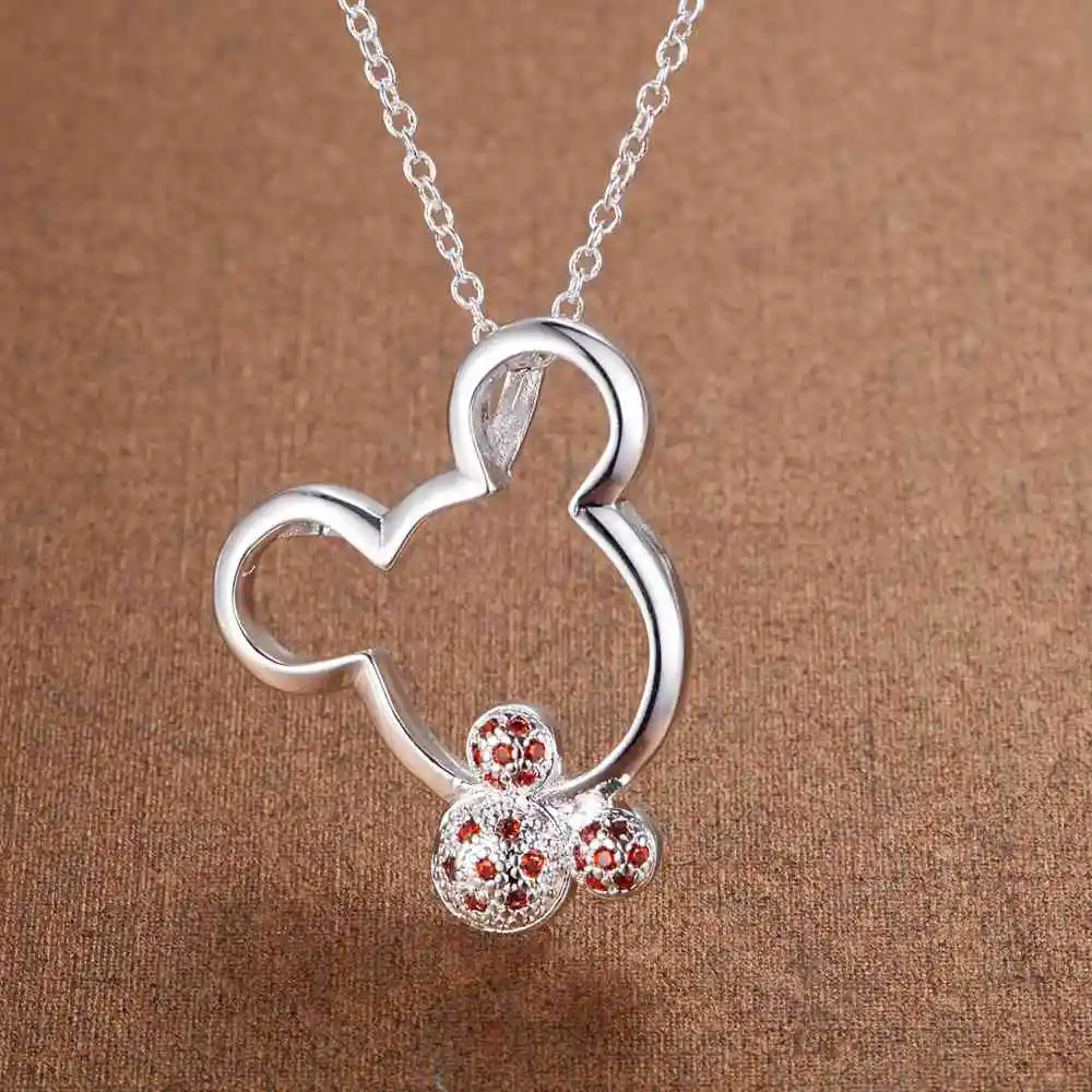 New 925 Sterling Silver Necklace Pendant AAA Zircon For Women Exquisite Student Girlfriend Jewelry Accessories Wedding Gift