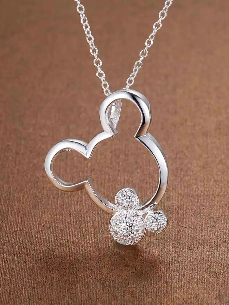 New 925 Sterling Silver Necklace Pendant AAA Zircon For Women Exquisite Student Girlfriend Jewelry Accessories Wedding Gift