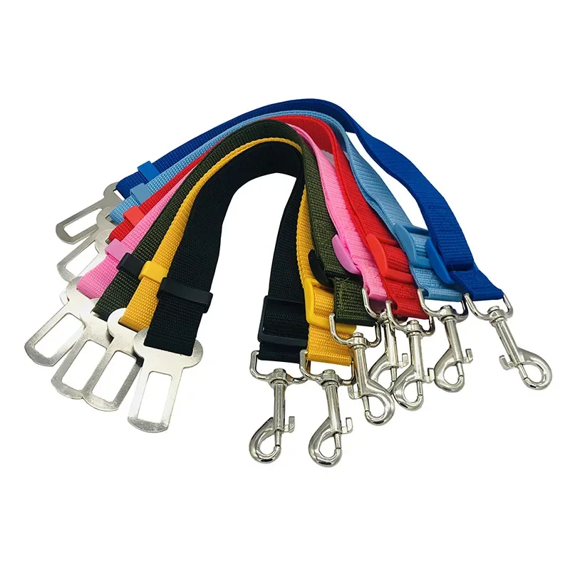 Pet Dog Cat Car Seat Dog Car Seat Belt Safety Protector Travel Pets Accessories Dog Leash Collar Breakaway Solid Car Harness