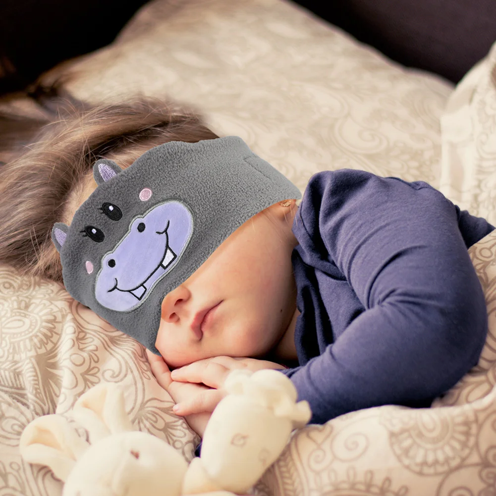 Cartoon Animal Wireless Music Earphones Sleeping Eye Mask Bluetooth Headphones V5.0 Headsets Headband For Kids Outside Sleeping