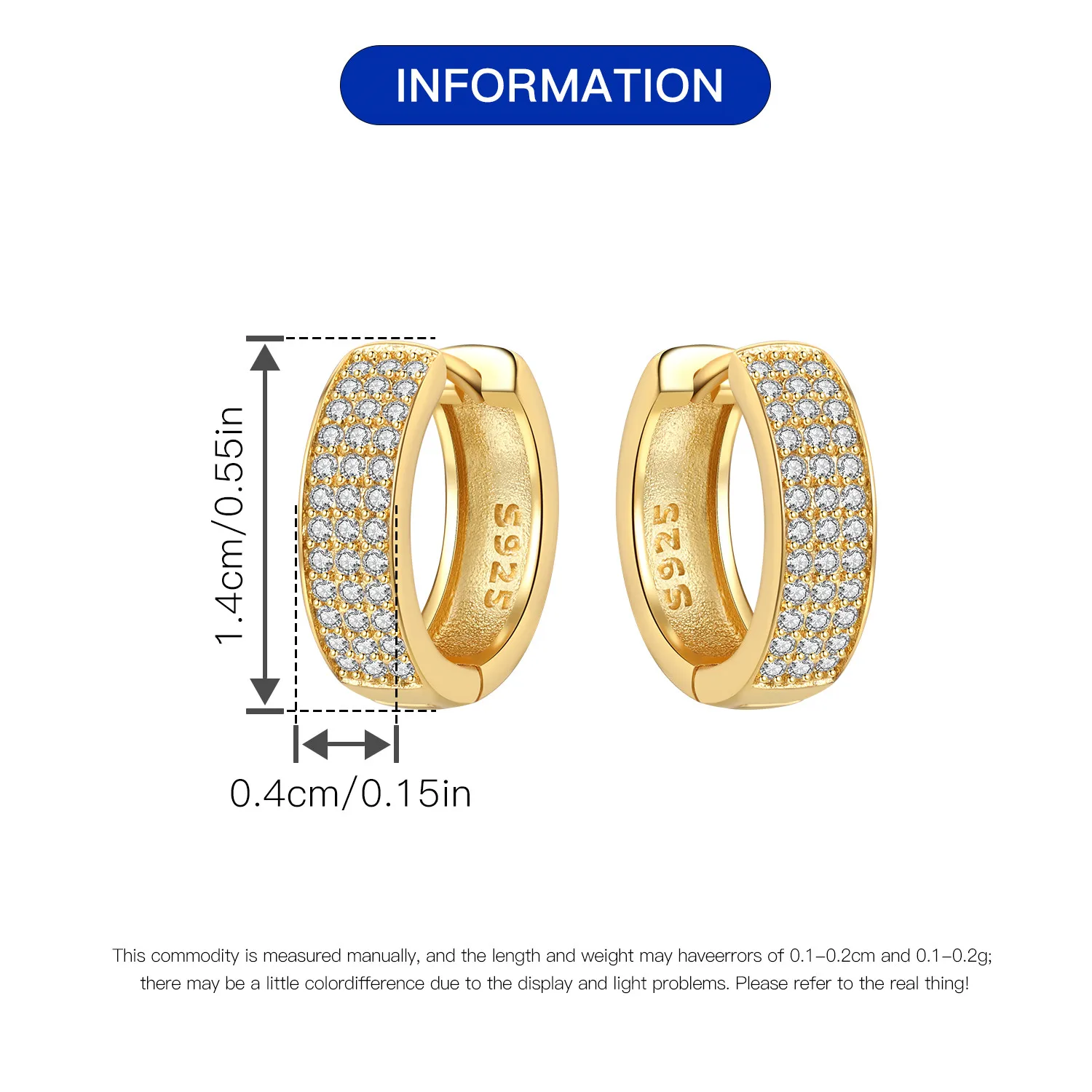 Orstarry S925 Sterling Silver 18k Gold Modern Square Earrings Hoop Earrings For Women Jewelry Trendy Anniversary Gifts