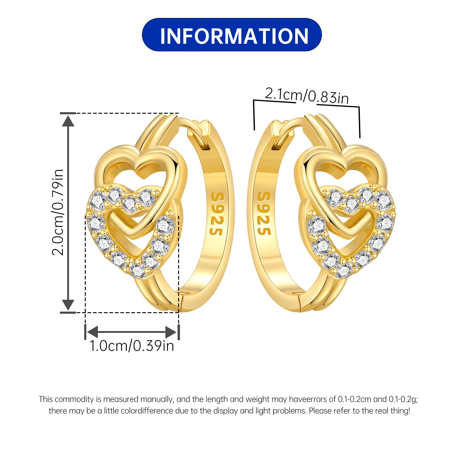 Orstarry S925 Sterling Silver 18k Gold Modern Square Earrings Hoop Earrings For Women Jewelry Trendy Anniversary Gifts