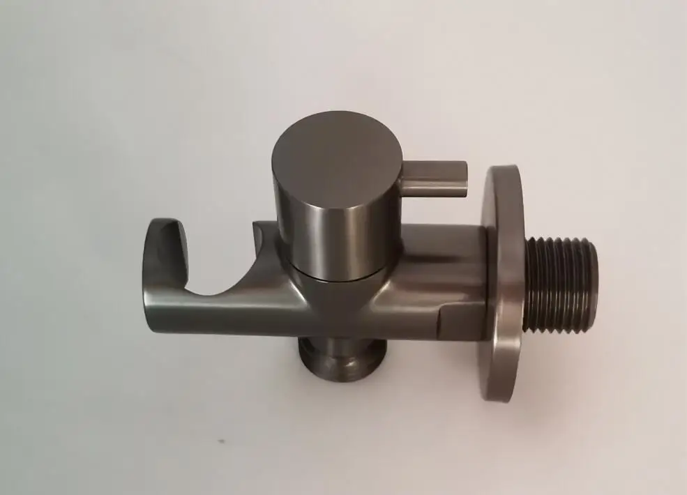 Brass Hand held black Bidet Shower set Perforating Toilet Jet Cleaner Portable brushed gold and gray Bidet Shower Head BD01