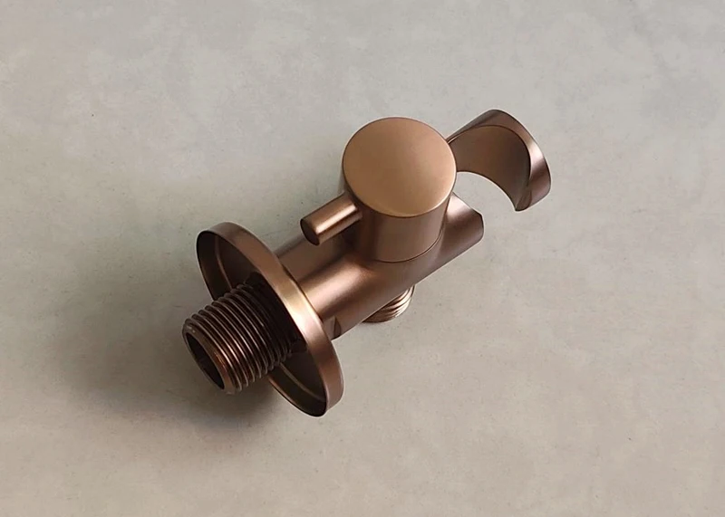 Brass Hand held black Bidet Shower set Perforating Toilet Jet Cleaner Portable brushed gold and gray Bidet Shower Head BD01