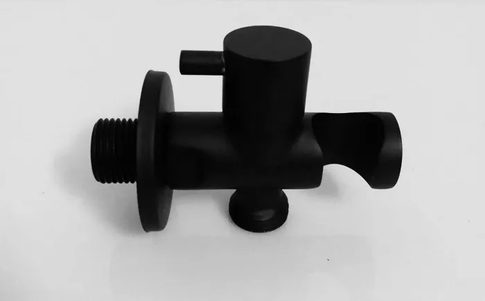 Brass Hand held black Bidet Shower set Perforating Toilet Jet Cleaner Portable brushed gold and gray Bidet Shower Head BD01