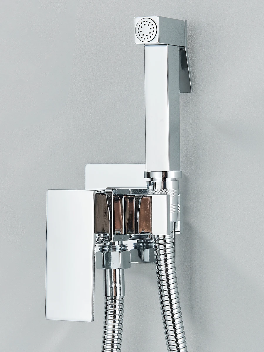 Bidet Toilet Sprayer Faucet Brass Bidet Faucet Muslim Ducha Higienica Hot Cold Water Mixer Tap Toilet Faucets