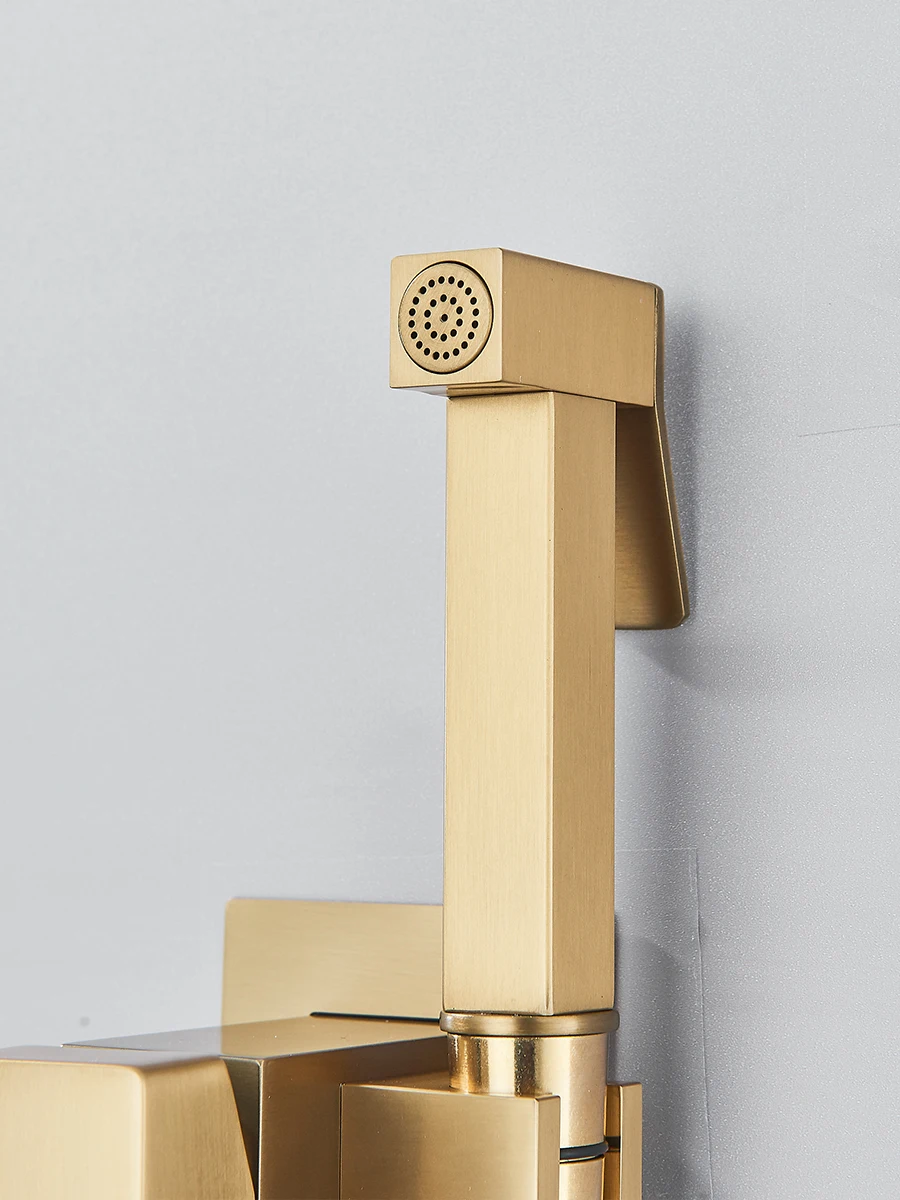 Bidet Toilet Sprayer Faucet Brass Bidet Faucet Muslim Ducha Higienica Hot Cold Water Mixer Tap Toilet Faucets