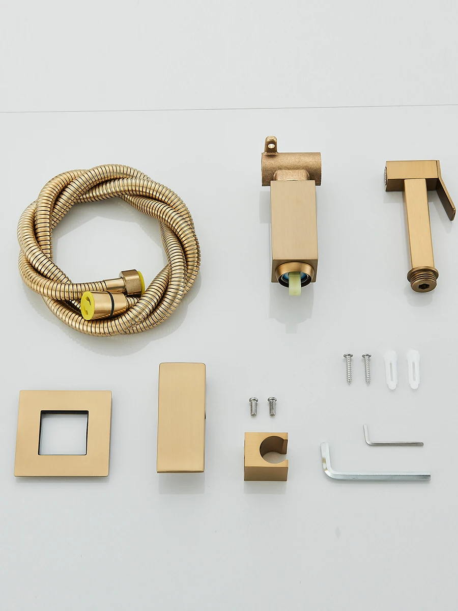 Bidet Toilet Sprayer Faucet Brass Bidet Faucet Muslim Ducha Higienica Hot Cold Water Mixer Tap Toilet Faucets